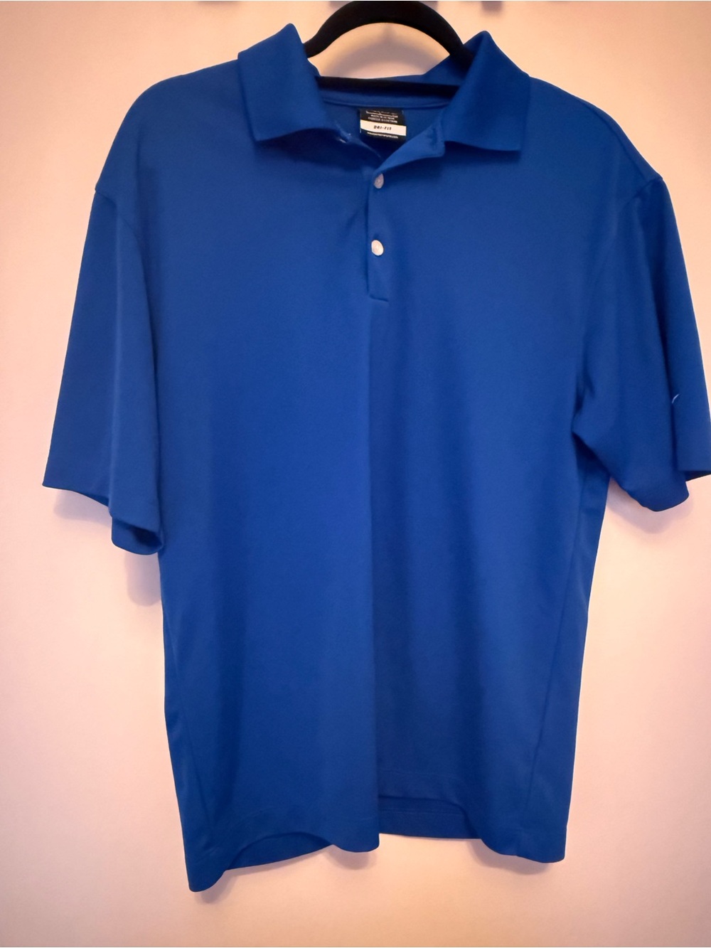 Men's Nike Golf Blue Polo Shirt - Performance Short Sleeve